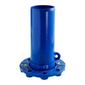Rotatable flanged fittings spigot