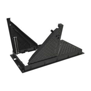 Hinged Assisted KEVAA Ductile Access Hatch E600 class Heavy Duty – Cast Iron Frame