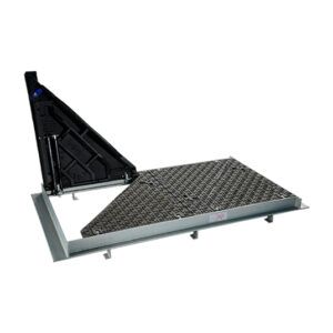 Hinged Assisted KFVAA Ductile Access Hatch F900 class Extra Heavy Duty